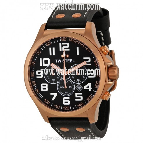TW Steel Pilot Chronograph Rose Gold PVD Men's Watch TW418