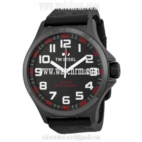 TW Steel Pilot Grey Dial Titanium PVD Stainless Steel Men's Watch TW421