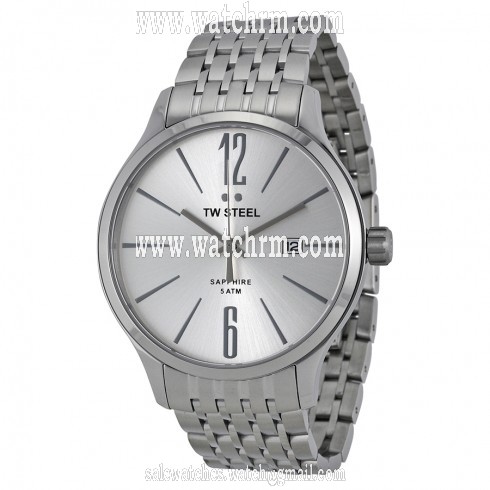 TW Steel Slim Line Silver Dial Stainless Steel Watch TW1307