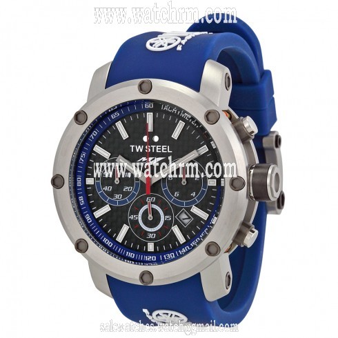 TW Steel Yamaha Factory Chronograph Racing Blue Silicone Men's Watch TW925