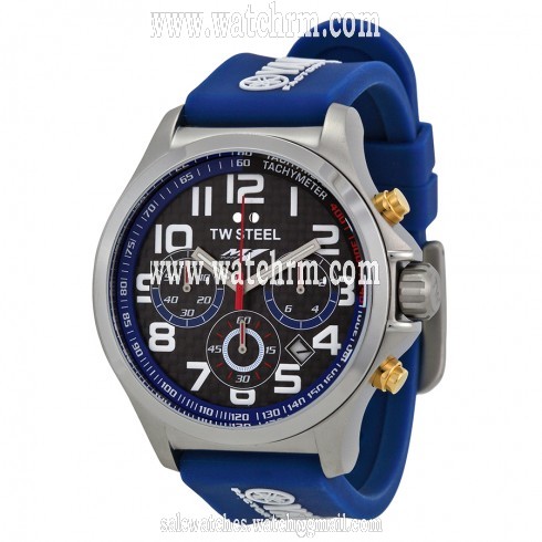 TW Steel Yamaha Factory Chronograph Racing Blue Silicone Men's Watch TW926