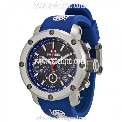 TW Steel Yamaha Factory Racing Chronograph Racing Blue Silicone Men's Watch TW924