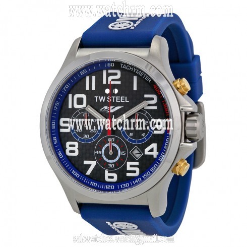 TW Steel Yamaha Factory Racing Chronograph Racing Blue Silicone Men's Watch TW927