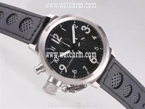 U-Boat Flightdeck 1840 Stainless Steel Case Black Dial 50mm Watch