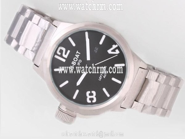 U-Boat Italo Fontana 2060 Manual Winding Black Dial Round Watch