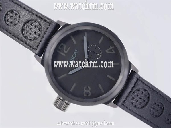 U-Boat Italo Fontana 45 AB 4 Mens Black Cow Leather Strap 50mm Watch