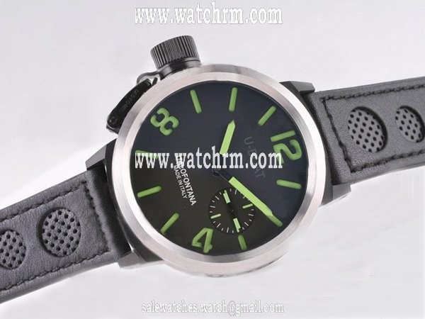 U-Boat Italo Fontana 5571 Round Manual Winding Black Dial Watch