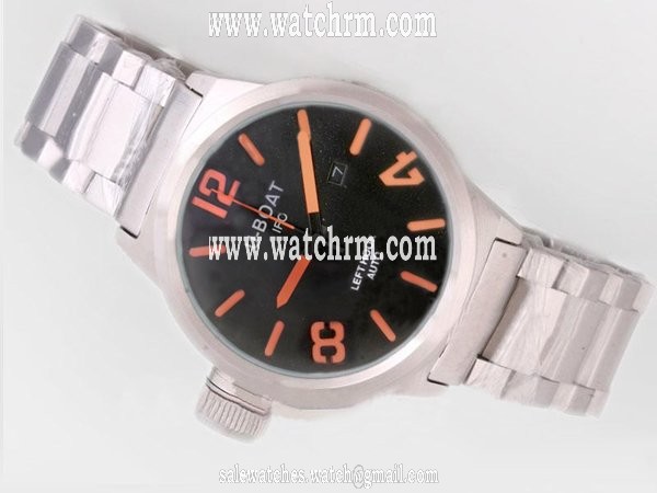 U-Boat Italo Fontana 5571 Silver Crocodile Leather Strap Round Watch