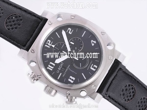 U-Boat Thousands Of Feet 1890 50mm Automatic Black Dial Watch