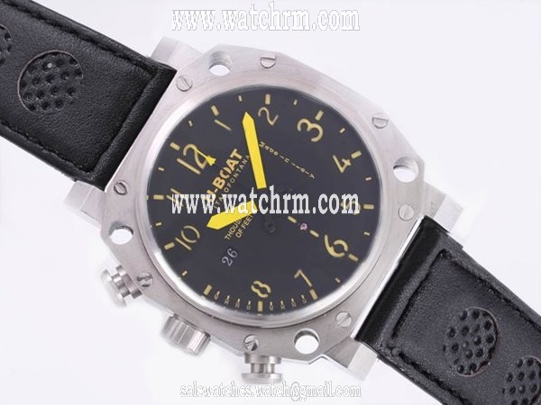 U-Boat Thousands Of Feet 1918 Black Dial Manual Winding Round Watch