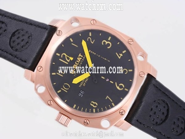 U-Boat Thousands Of Feet 1918 Rose Gold Bezel Manual Winding Mens Watch