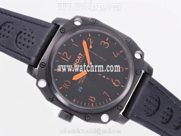 U-Boat Thousands Of Feet 1918 Round Manual Winding Black Dial Watch