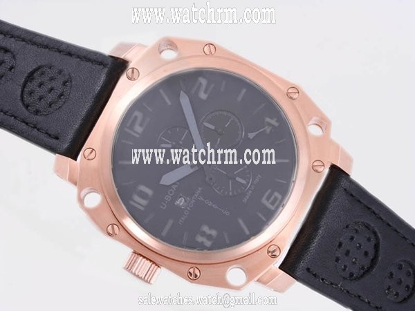 U-Boat Thousands Of Feet 1924 50mm Manual Winding Black Dial Watch