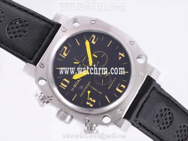 U-Boat Thousands Of Feet 1965 Automatic 50mm Black Dial Watch