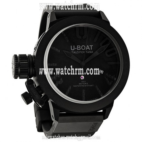 U-Boat Classico Automatic Black Dial Black Ion-plated Stainless Steel Men's Watch 6949