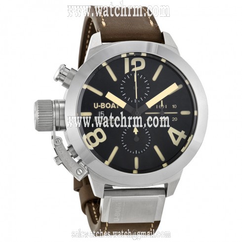 U-Boat Classico Tungsteno Cas1 Automatic Chronograph Black Dial Men's Watch 7430