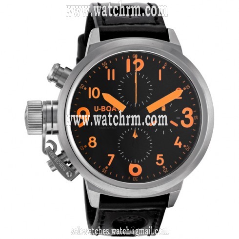 U-Boat Flightdeck Chronograph Automatic Mechanical Black Dial  Men's Watch 6250