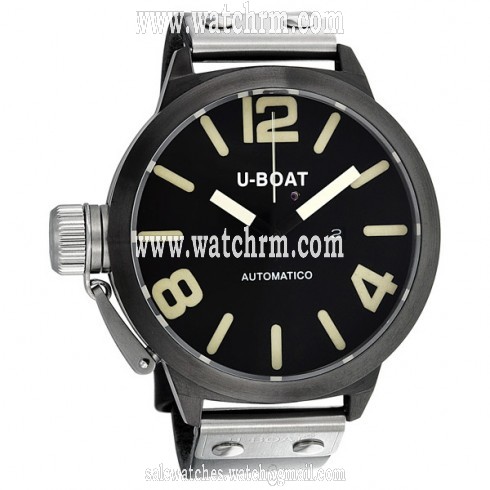 U-Boat Nero Black Dial Automatic Leather Men's Watch 340