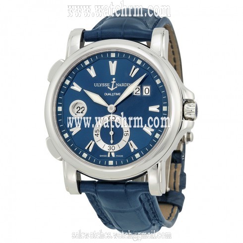 Ulysee Nardin Maxi GMT Blue Dial Men's Watch 243-55-93