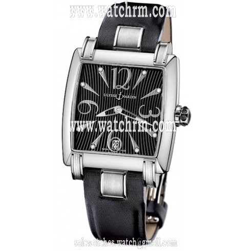 Ulysse Nardin Caprice Automatic Black Dial Black Leather Ladies Watch 133-91-06-02