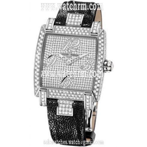 Ulysse Nardin Caprice Diamonds Dial Stingray Strap Automatic Ladies Watch 130-91FC-FULL