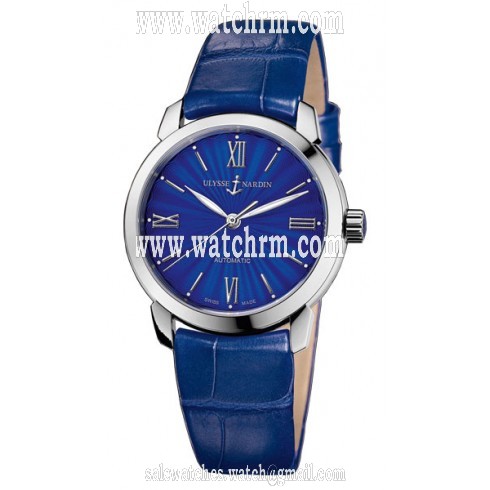 Ulysse Nardin Classico Lady Blue Dial Alligator Leather Automatic Ladies Watch 8103-116-2-E3