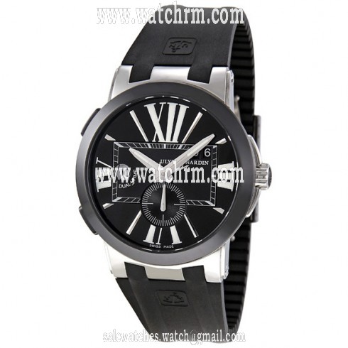 Ulysse Nardin Executive Dual Time Black Dial Automatic Men's Watch 243-00-3-42