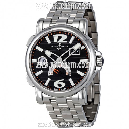 Ulysse Nardin GMT Big Date Black Dial  Automatic Men's Watch 243-55-7-62