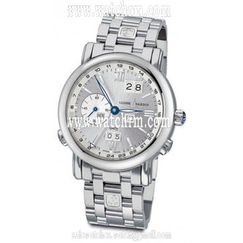 Ulysse Nardin GMT Perpetual Silver Dial 18kt White Gold Automatic Men's Watch 320-82-8-31