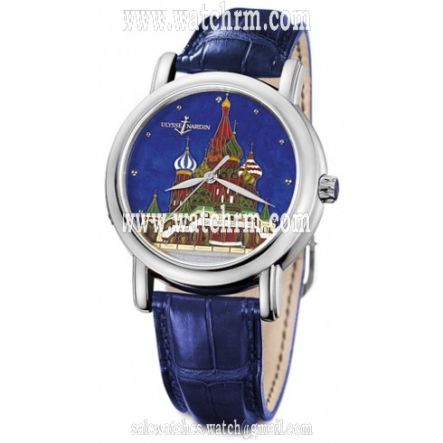 Ulysse Nardin Kremlin Automatic Blue Dial Blue Leather Men's Watch 139-10/KREMLIN