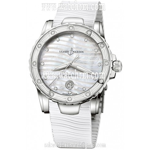 Ulysse Nardin Lady Marine Diver Mother of Pearl Dial Ladies Watch 8153-180E-3-10