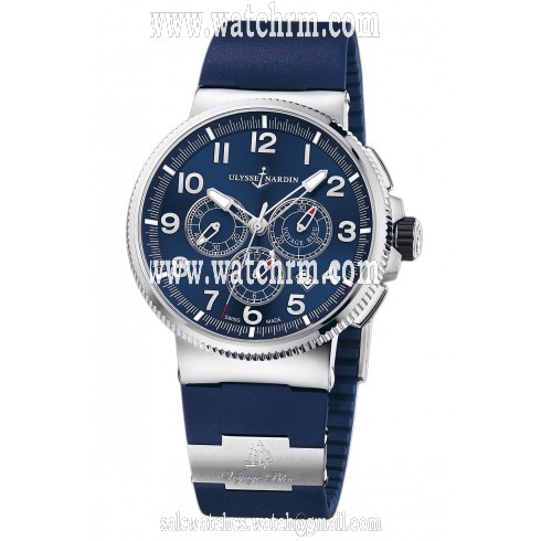 Ulysse Nardin Marine Chronograph Blue Dial Automatic Men's Watch 1503-150LE-3-63-VB