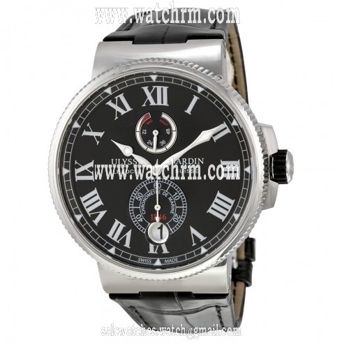 Ulysse Nardin Marine Chronometer Black Dial Automatic Men's Watch 1183-122-42-V2