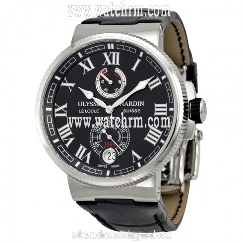 Ulysse Nardin Marine Chronometer Black Dial Automatic Men's Watch 1183-126-42