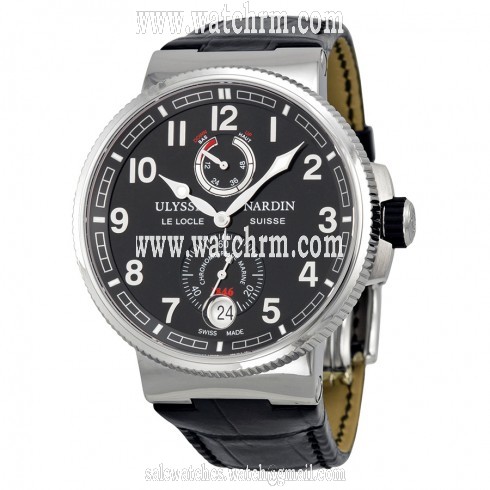 Ulysse Nardin Marine Chronometer Black Dial Automatic Men's Watch 1183-126-62