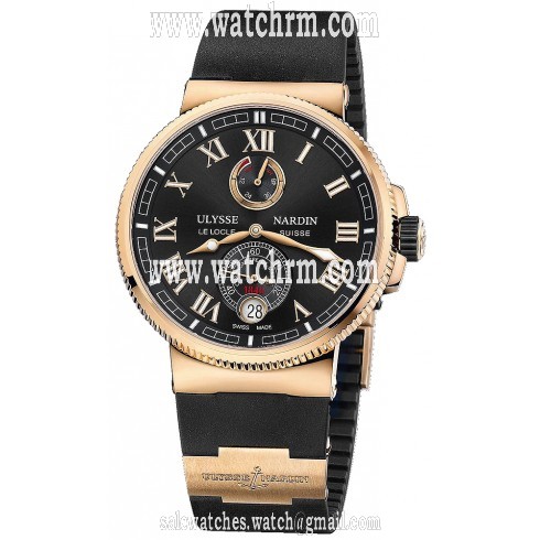 Ulysse Nardin Marine Chronometer Black Dial Automatic Men's Watch 1186-126-3-42