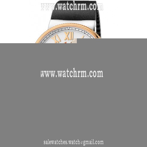 Ulysse Nardin Marine Chronometer Manufacture Silver Dial Black Rubber Men's Watch 1185-122-3-41