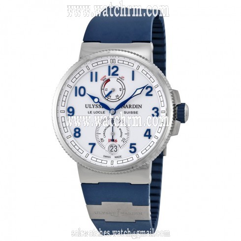 Ulysse Nardin Marine Chronometer White Dial Automatic Men's Watch 1183-126-3-60
