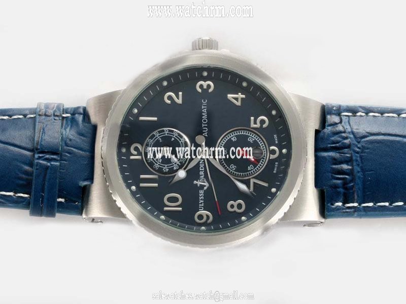 Ulysse Nardin Marine Collection 263-66/62 Black Dial 41mm Stainless Steel Case Watch