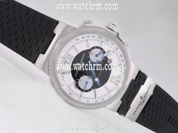 Ulysse Nardin Marine Collection 353-66-3/355 Stainless Steel Bezel Automatic Watch