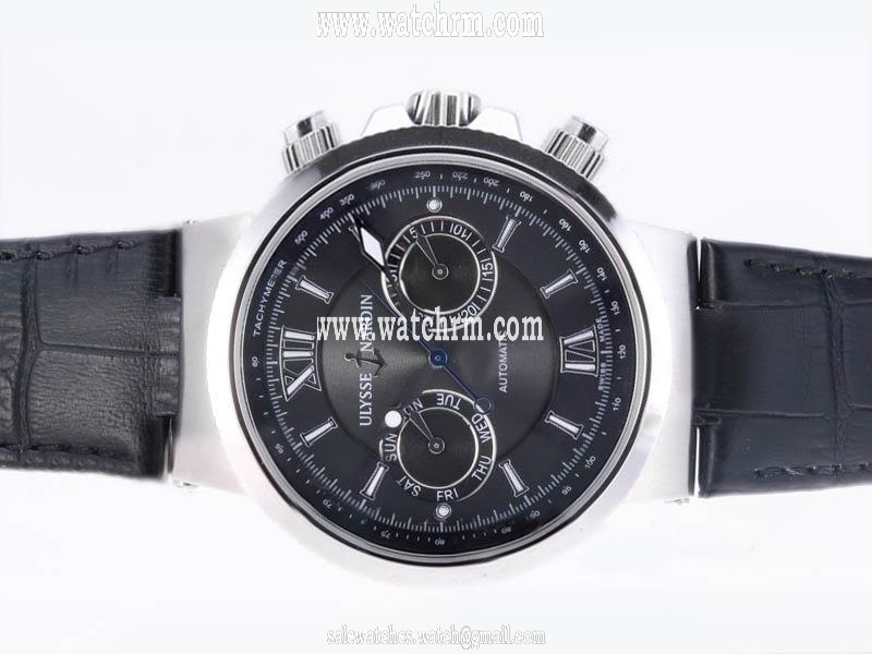 Ulysse Nardin Marine Collection 356-66/354 Stainless Steel Case Mens Stainless Steel Bezel Watch