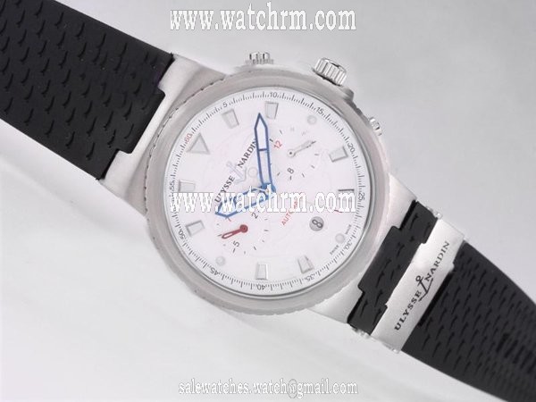 Ulysse Nardin Marine Collection 356-68LE-3 41mm Mens Automatic Chronograph Watch