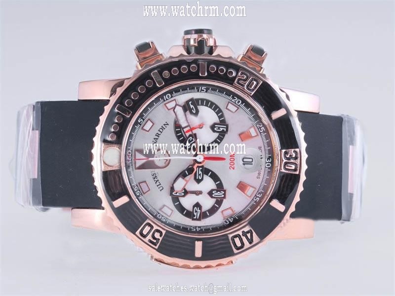 Ulysse Nardin Marine Collection 8006-102-3A/91 White Dial Automatic Round Watch