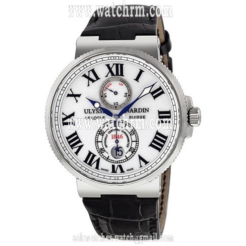 Ulysse Nardin Maxi Marine Automatic White Dial Stainless Steel Men's Watch 263-67-40