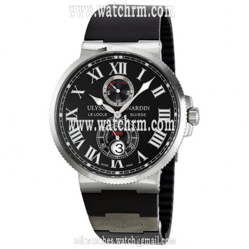 Ulysse Nardin Maxi Marine Chronometer Black Diial Men's Watch 263-67-3-42