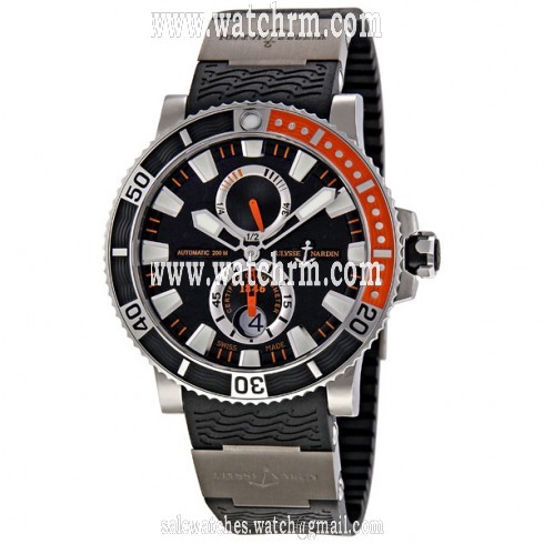 Ulysse Nardin Maxi Marine Diver Black Dial Titanium Men's Watch 263-90-3-92