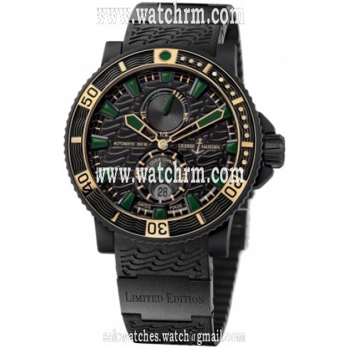 Ulysse Nardin Maxi Marine Diver Black Seal Automatic Men's Watch 263-92LE-3C-923-RG