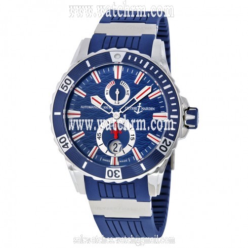 Ulysse Nardin Maxi Marine Diver Blue Dial Automatic Men's Watch 263-10-3-93