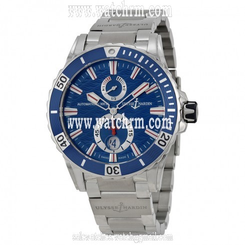 Ulysse Nardin Maxi Marine Diver Blue Dial Stainless Steel Men's Watch 263-10-7M-93