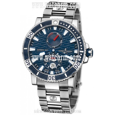 Ulysse Nardin Maxi Marine Diver Blue Dial Titanium Men's Watch 263-90-7M-93